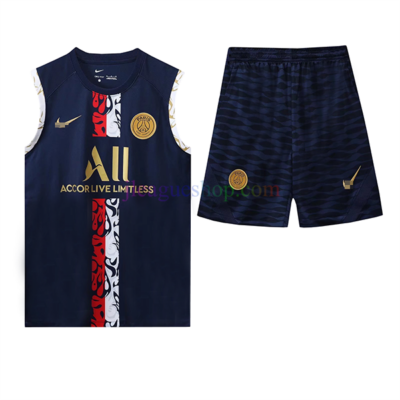 パリ サンジェルマンノースリーブトレーニングスーツ2022/23ブラック スポーツウェア J League Shop 2