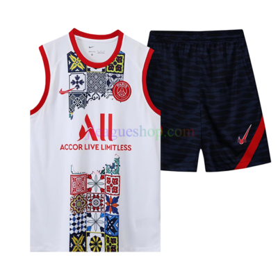 パリ サンジェルマンノースリーブトレーニングスーツ2022/23ホワイトプリント スポーツウェア J League Shop 2