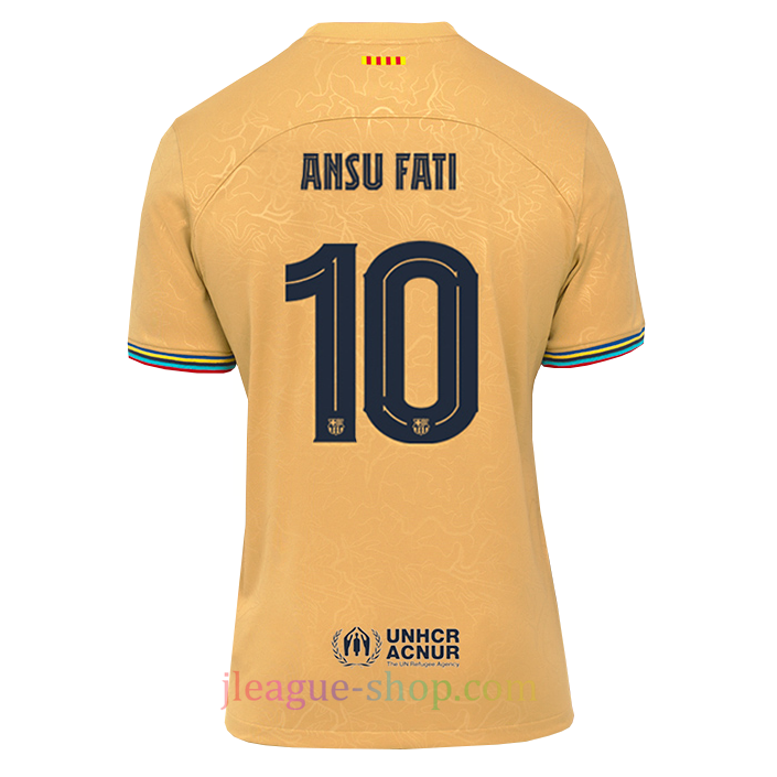 Fcバルセロナアウェイユニフォーム22 23アンス ファティプレイヤーバージョン J League Shop