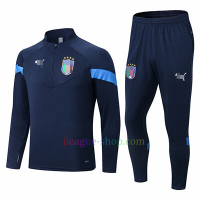 イタリア代表ハーフジップトレーニングスーツキット2022ロイヤルブルー イタリア代表 J League Shop 2