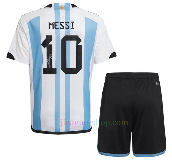 アルゼンチン代表ホーム三つ星2022/23リオネル・メッシサインキッズ FIFA 2022 J League Shop 5