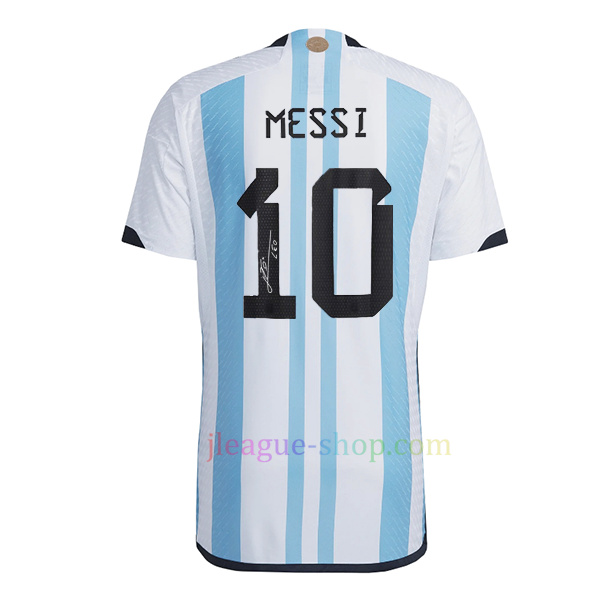 アルゼンチン代表 三つ星ホームユニフォーム2022/23リオネル・メッシサインプレイヤーバージョン FIFA 2022 J League Shop 5