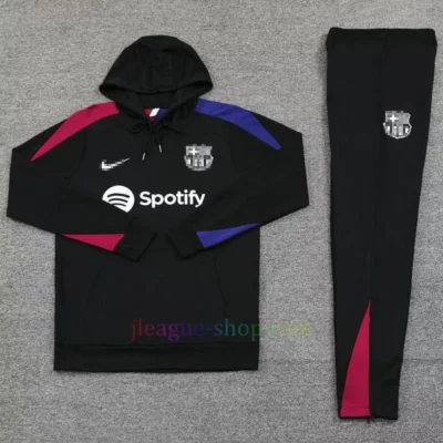 FCバルセロナサッカーパーカーキット2024黒