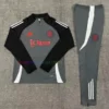マンチェスターユナイテッドハーフジップトレーニングスーツ2024/25キッズダークグレー