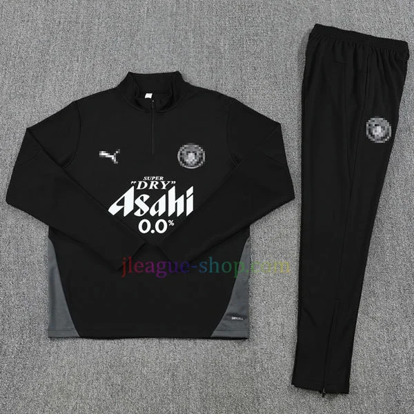 マンチェスターシティハーフジップトレーニングスーツ2025/26黒 - J